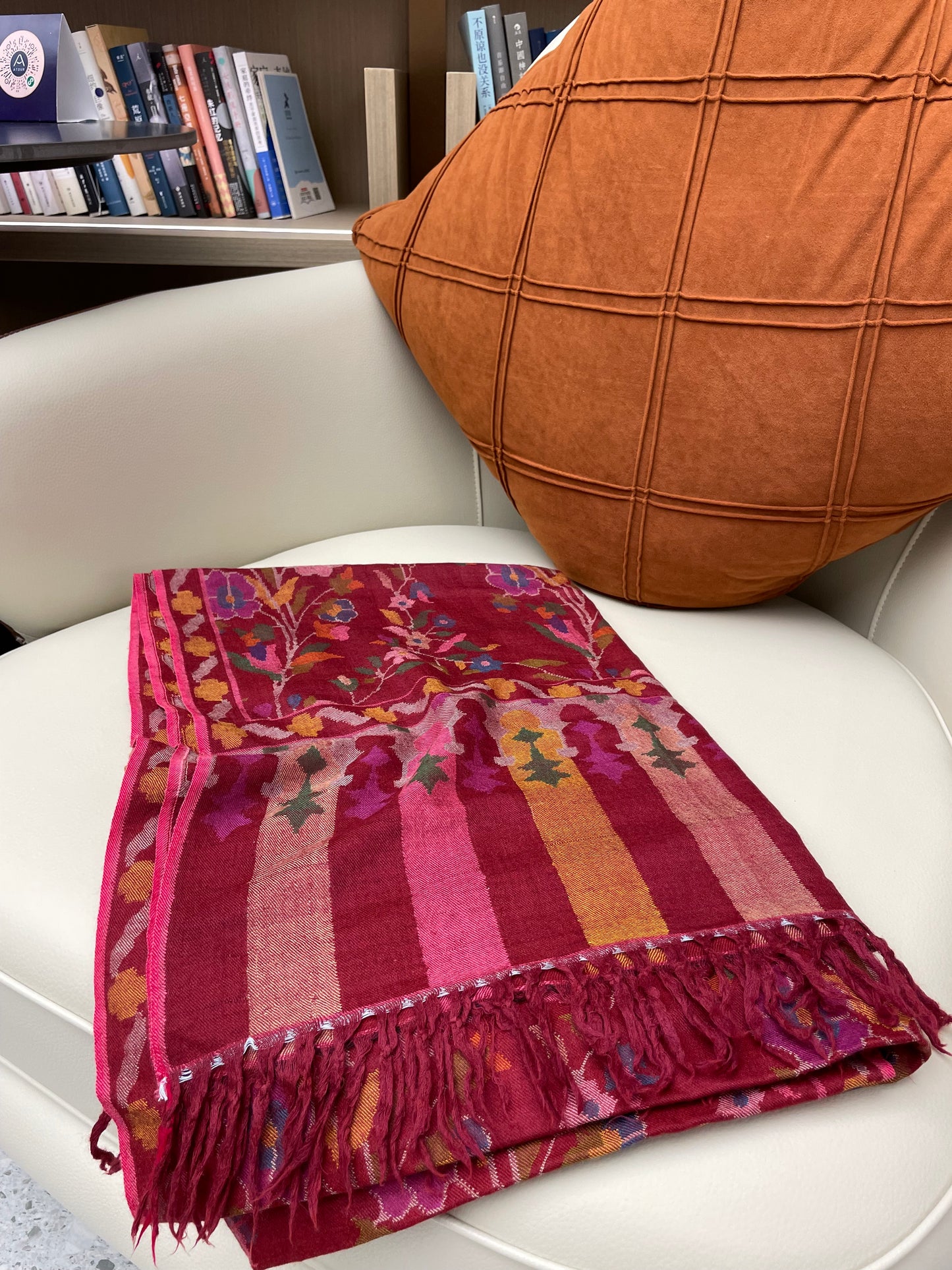 Pure pashmina handmade premium kani jamawar shawl, cashmere wrap, Kashmir shawl.