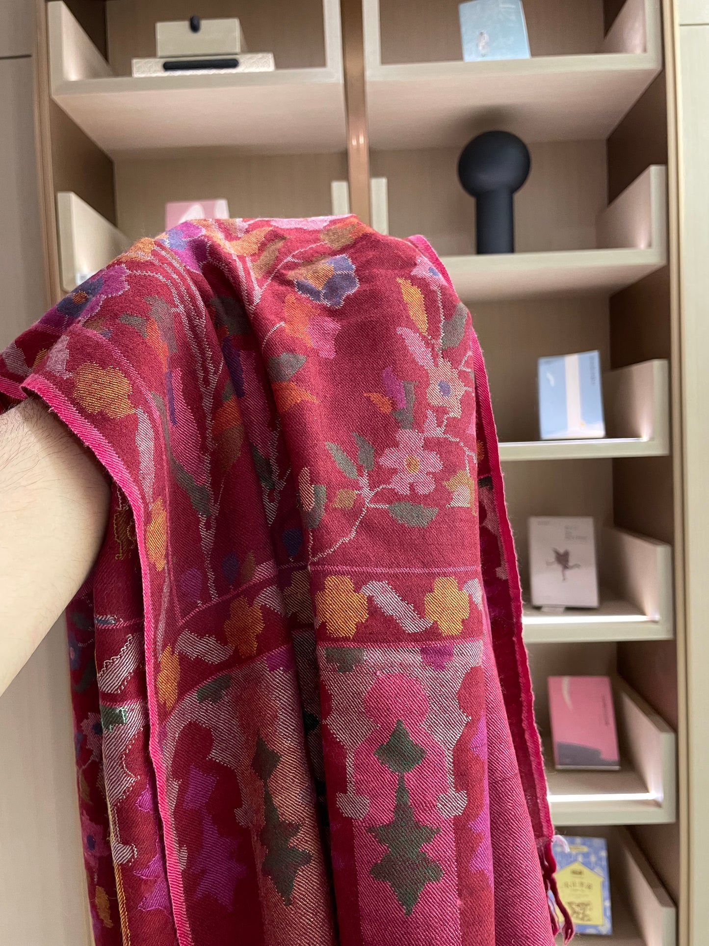 Pure pashmina handmade premium kani jamawar shawl, cashmere wrap, Kashmir shawl.