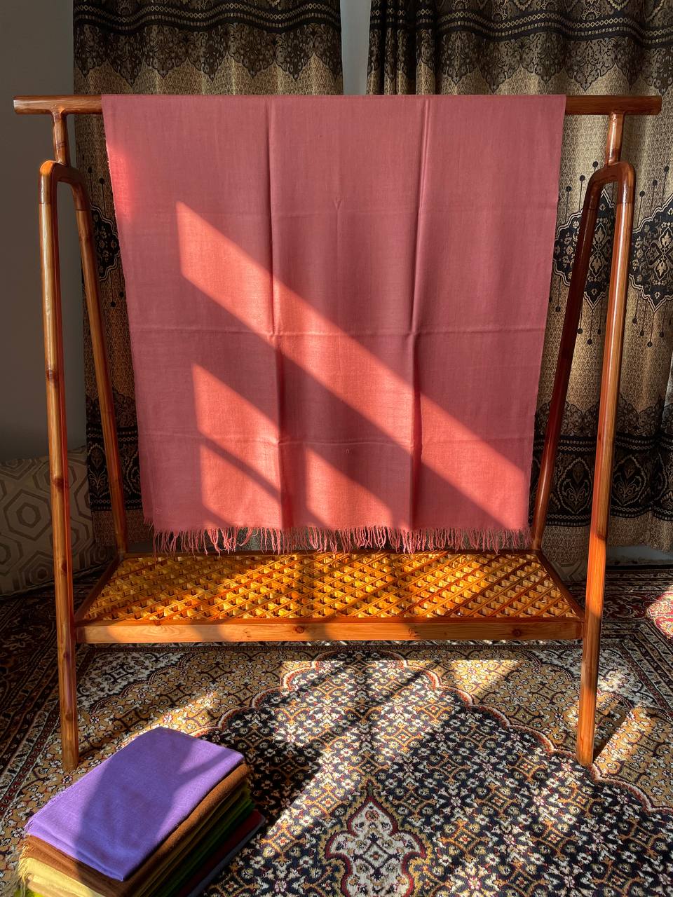 GI Pure Cashmere Pashmina, Handloom Solid Luxury Wraps