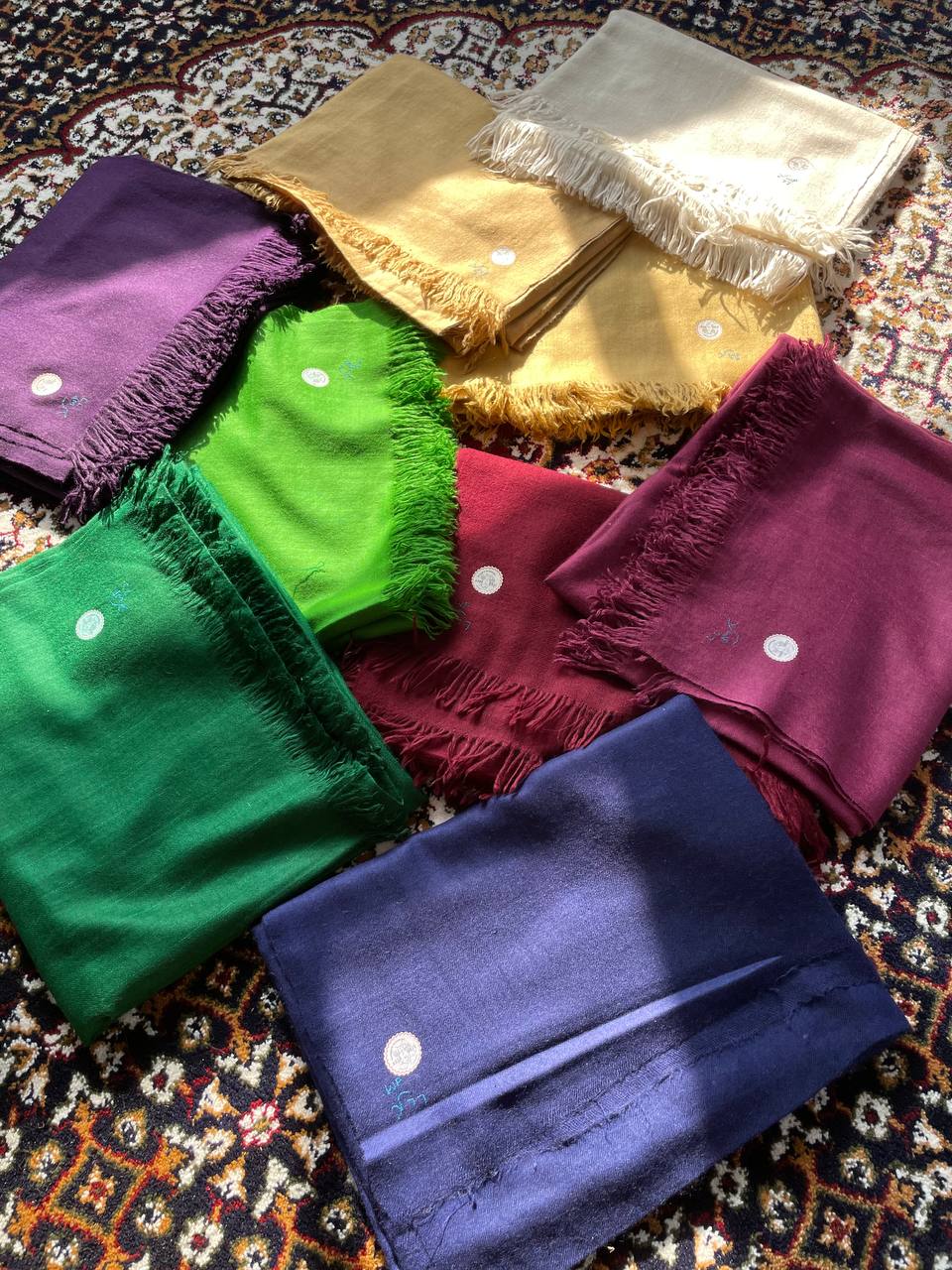 GI Pure Cashmere Pashmina, Handloom Solid Luxury Wraps